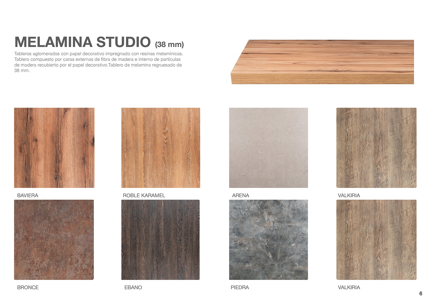 Melamina Studio - Mesas - Tipo de Acabado